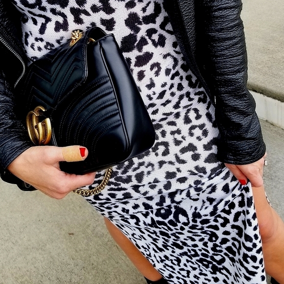 WIDESIDE All over Leopard Print Maxi Knit dress - Picture 5 of 14